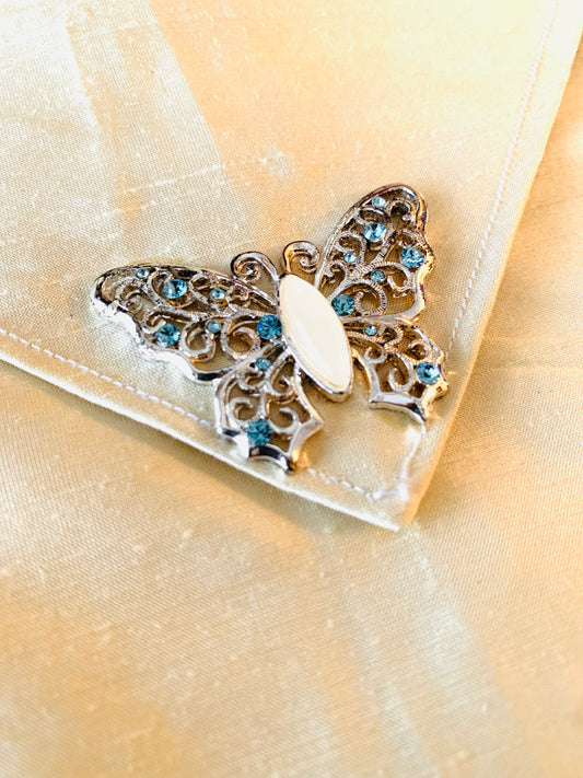 Handmade silk soft clutch