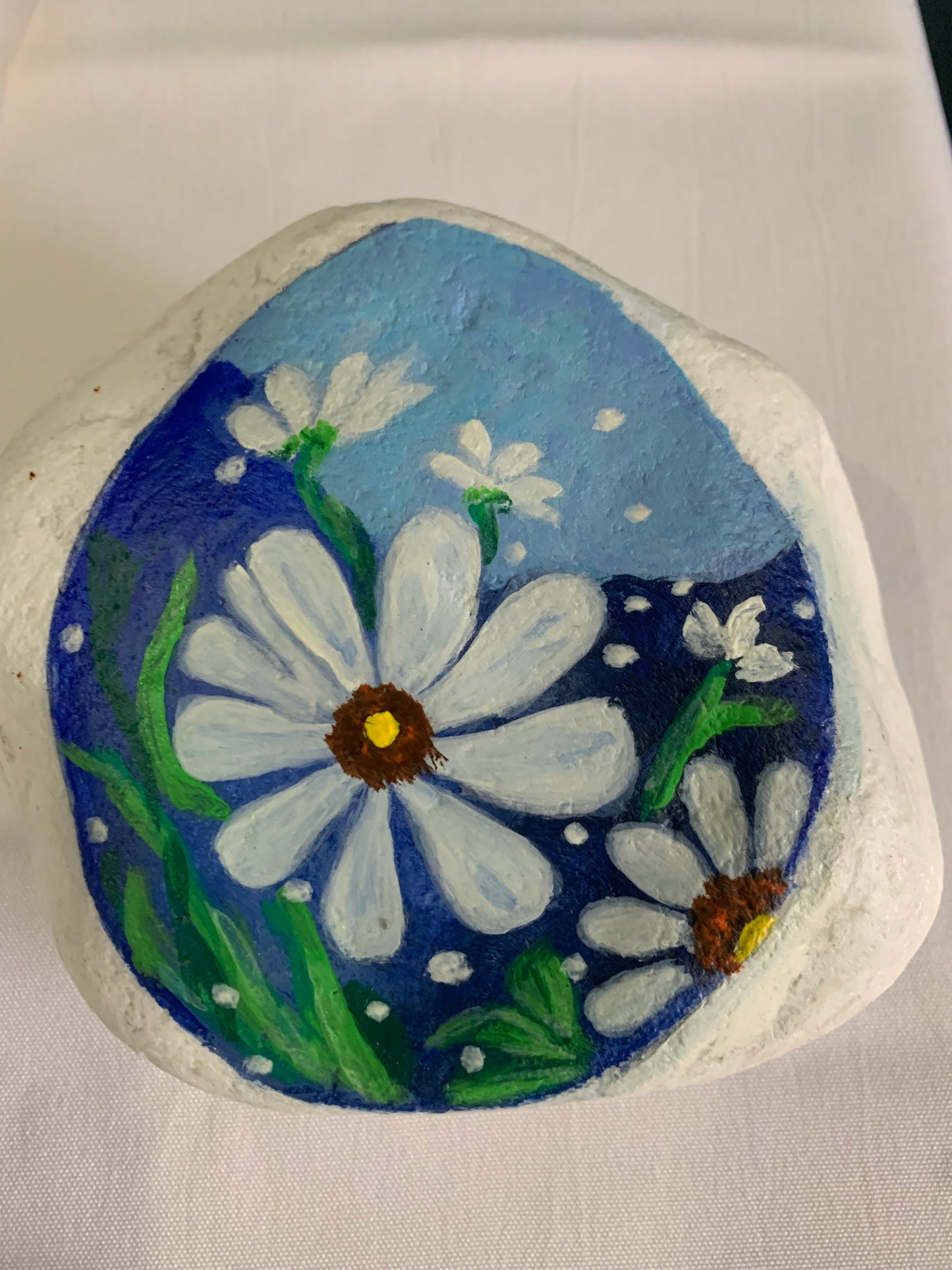 Hand painted Greek Thassos Stones