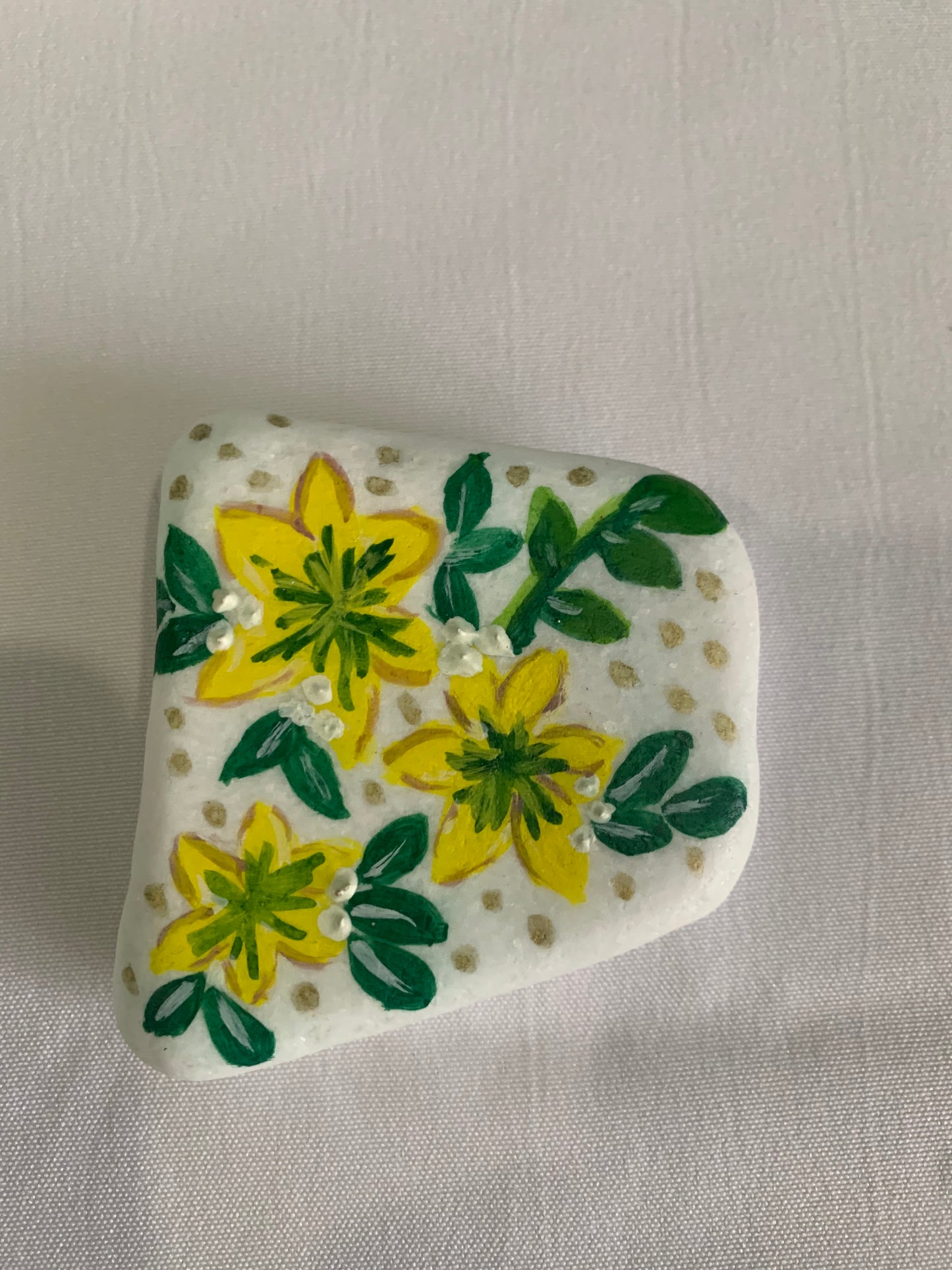Hand painted Greek Thassos Stones