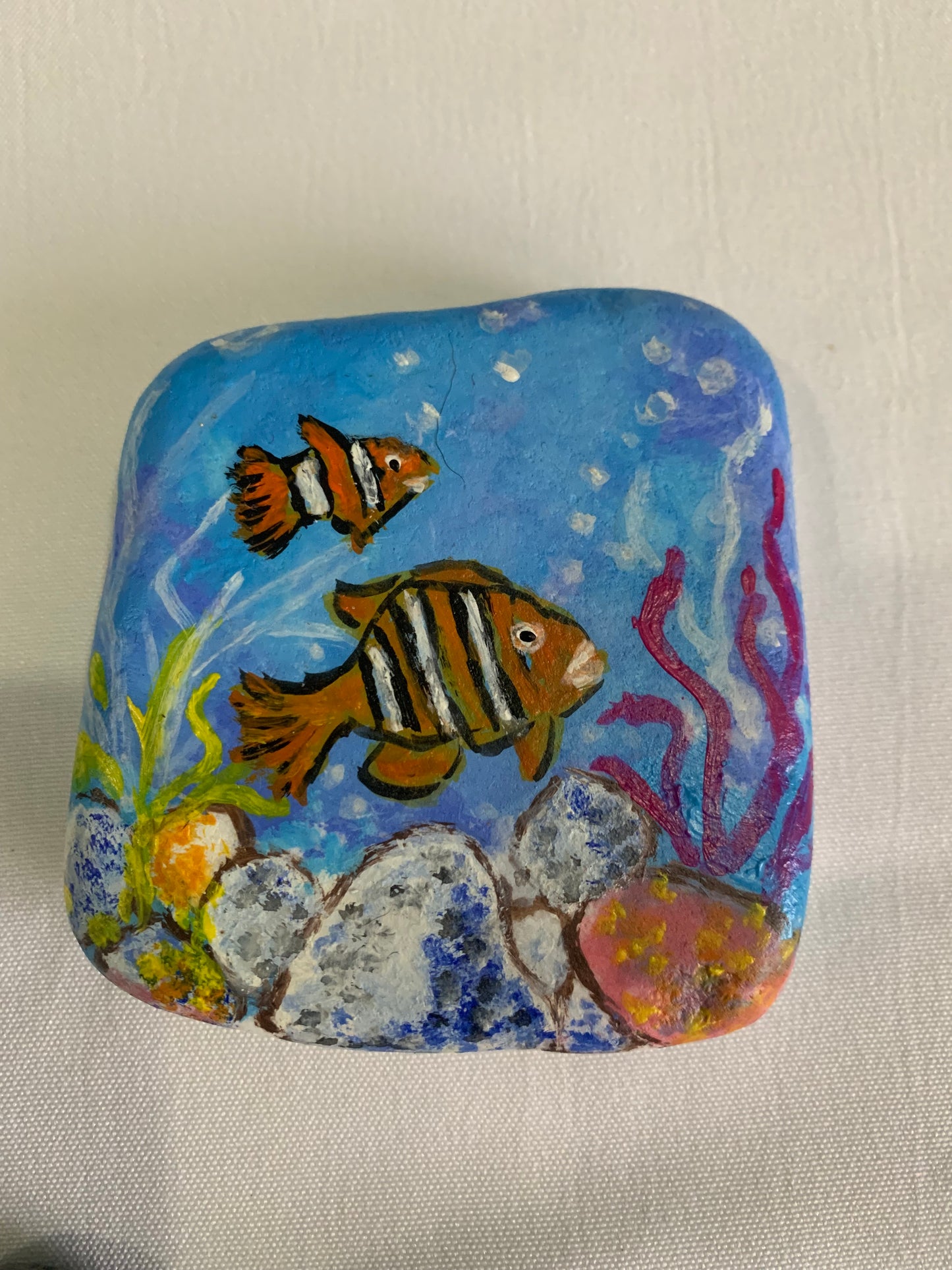Hand painted Greek Thassos Stones