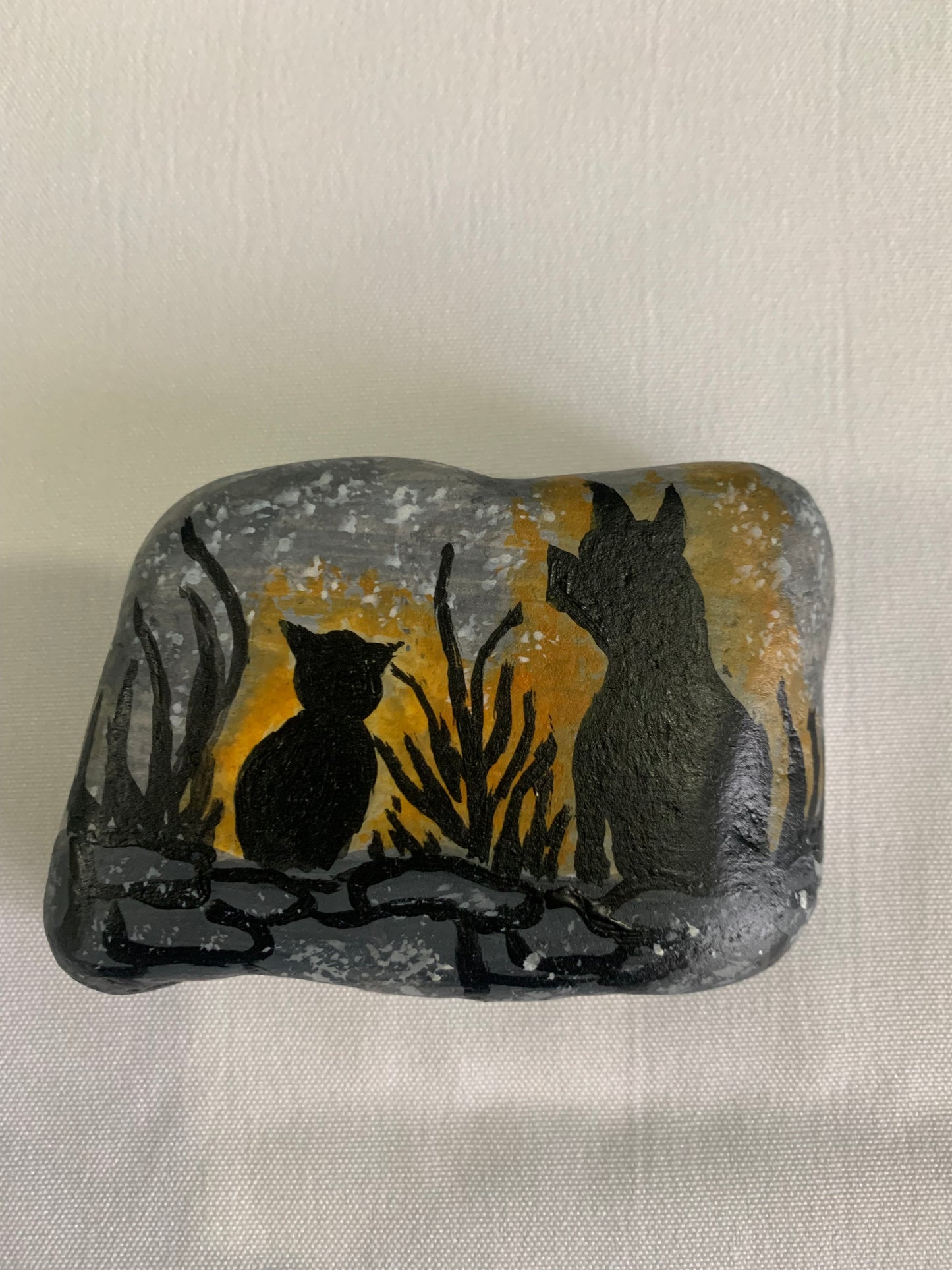 Hand painted Greek Thassos Stones