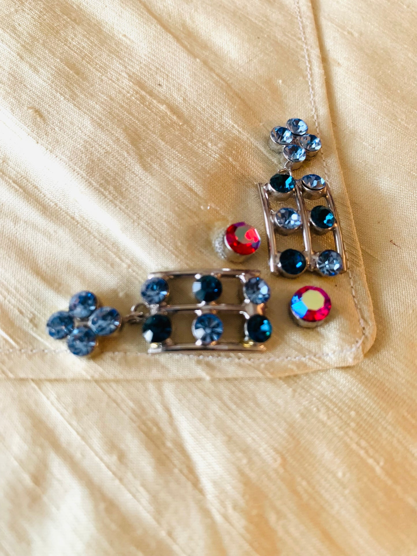 Handmade silk soft clutch