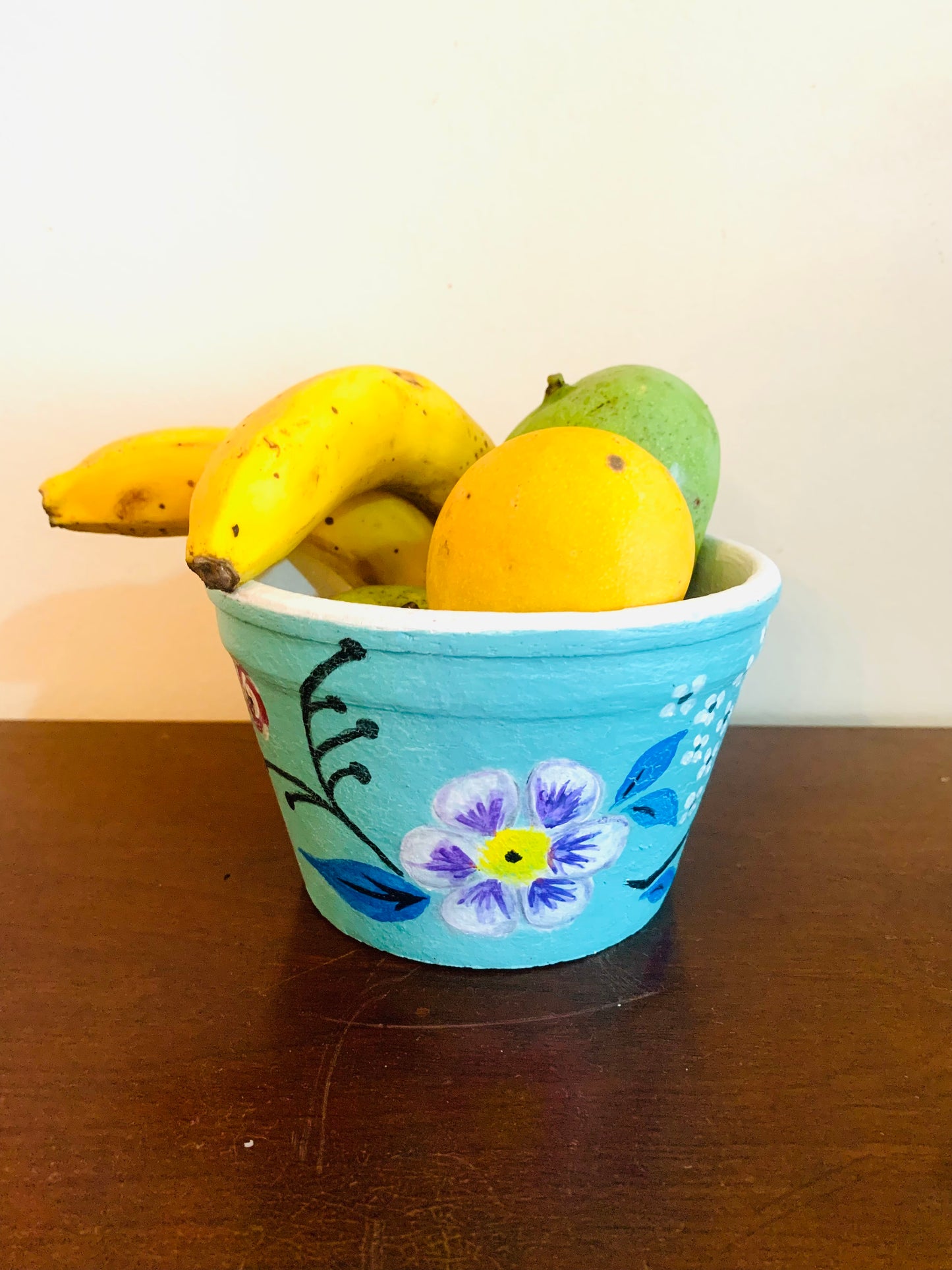 Handpainted terra cotta pots